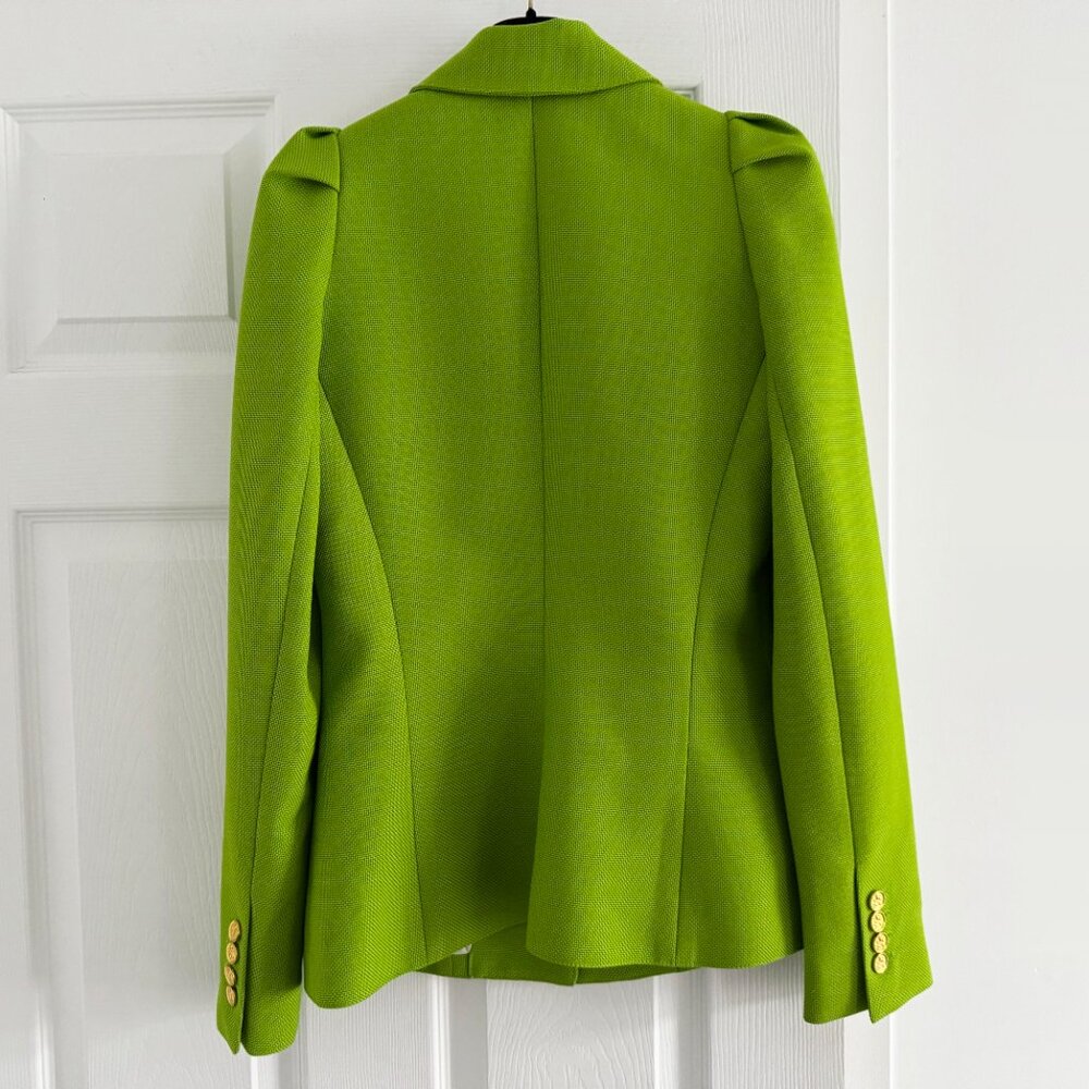 Smythe Box Pleat Blazer in Lime Green, size 4 (fits size 2) - Picture 8 of 10